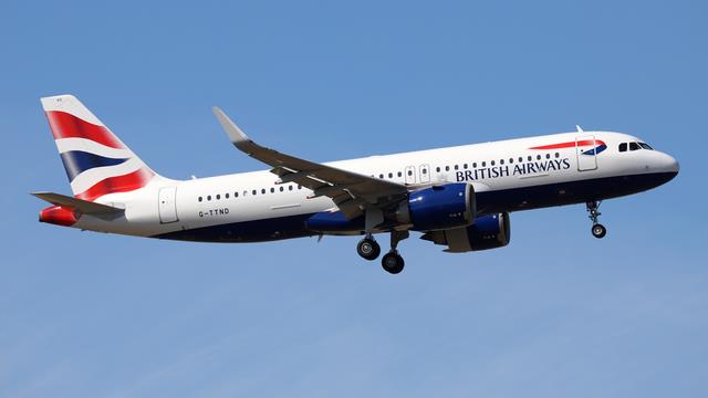 G-TTND:Airbus A320:British Airways
